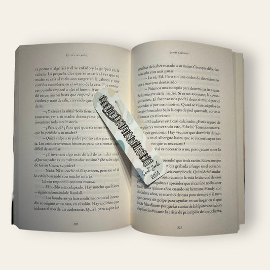 Punto de libro aluminio “Libros”
